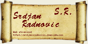 Srđan Radnović vizit kartica